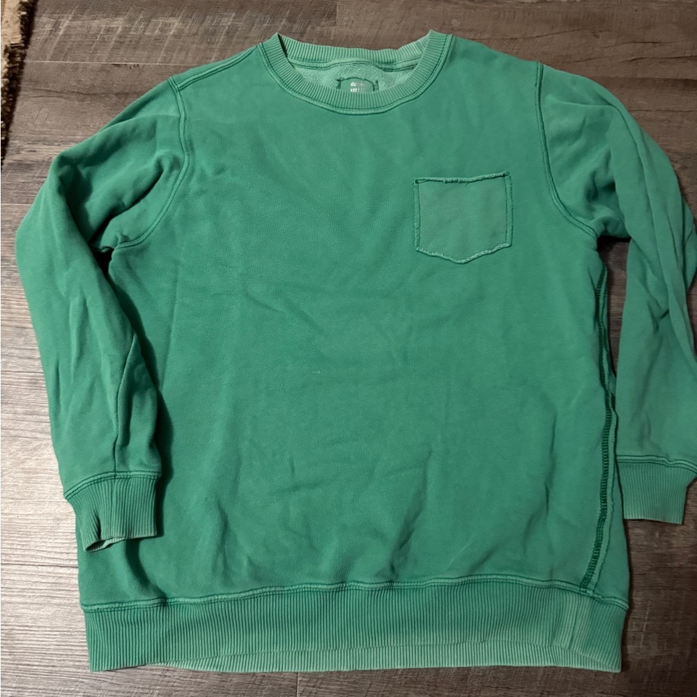 Aerie Crewneck Sweater in Vibrant Green